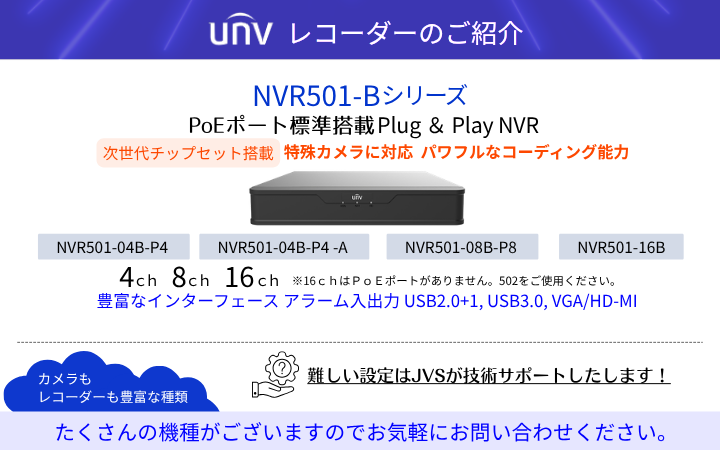 UNVネットワークカメラのご紹介